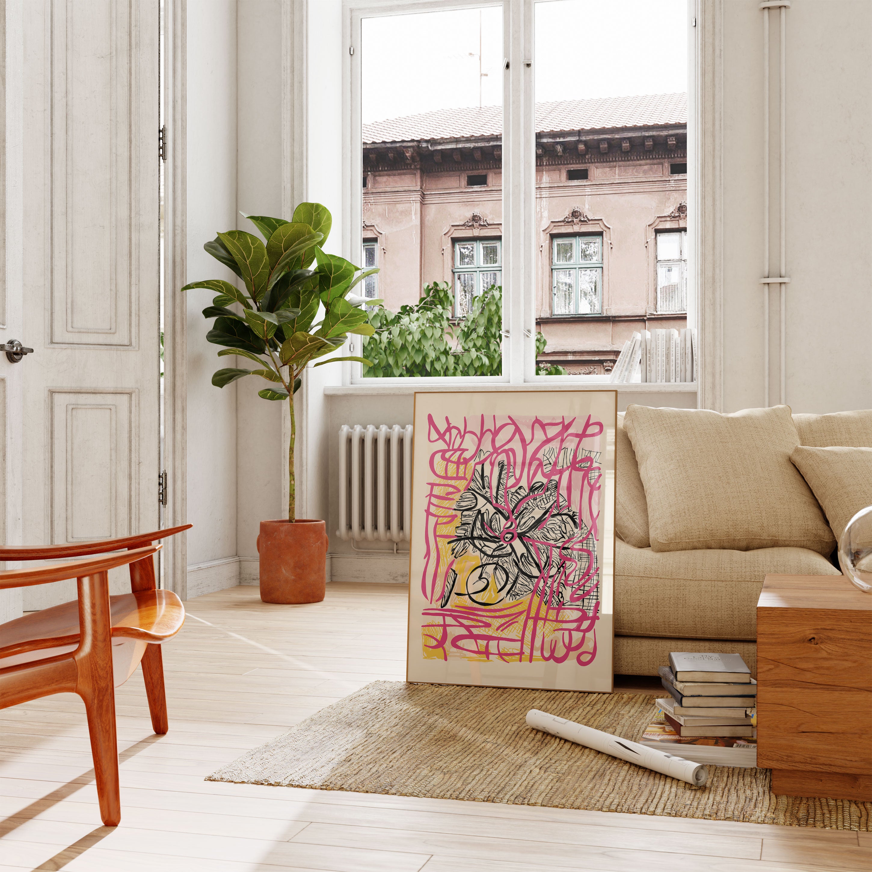 Modern Art Illustration Print No4