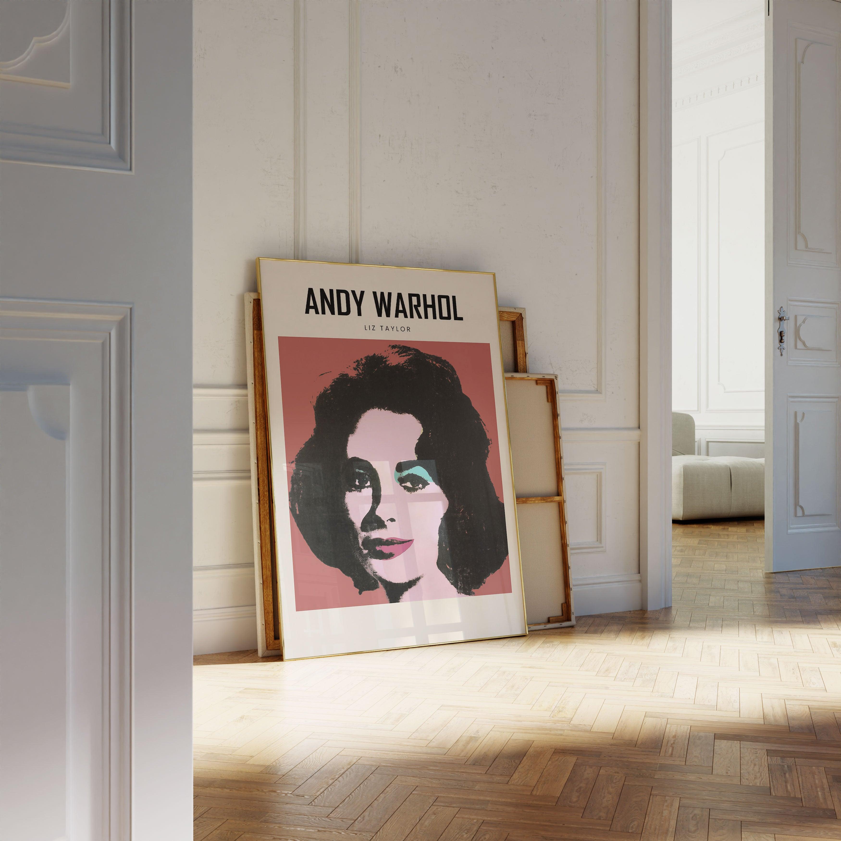 Andy Warhol - Liz Taylor - stravee - Wall Art Print