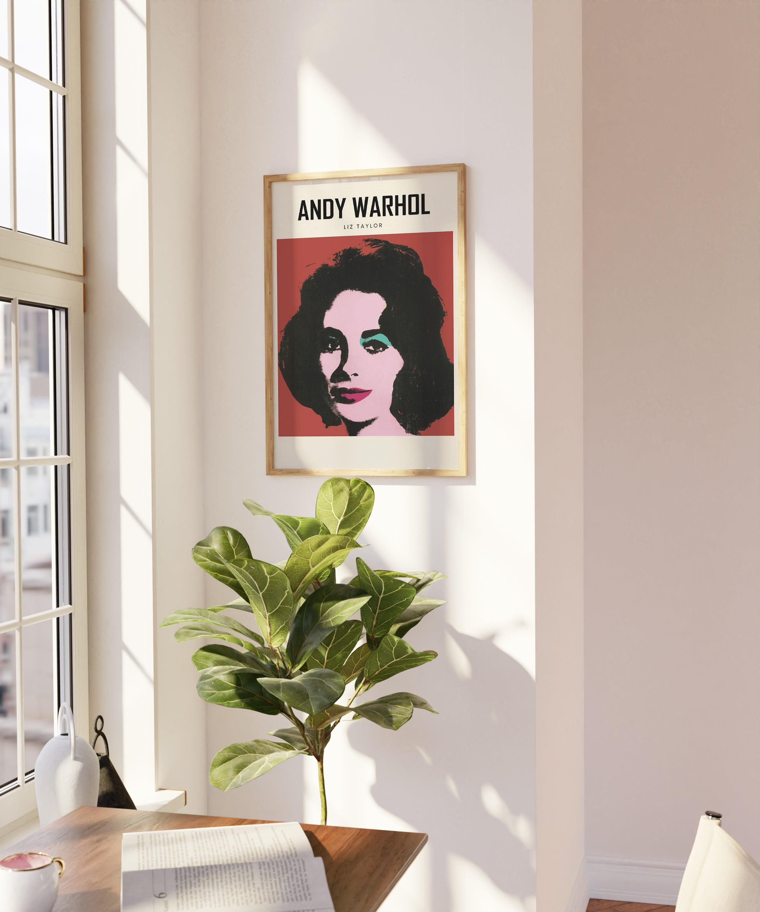 Andy Warhol - Liz Taylor - stravee - Wall Art Print