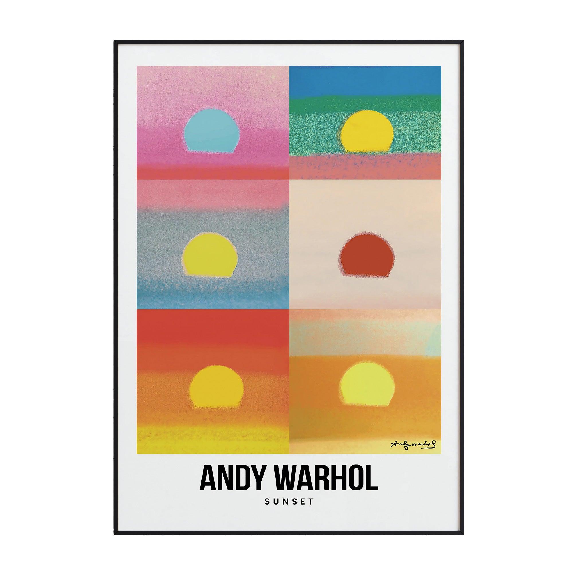 Andy Warhol - Sunset - stravee - Wall Art Print