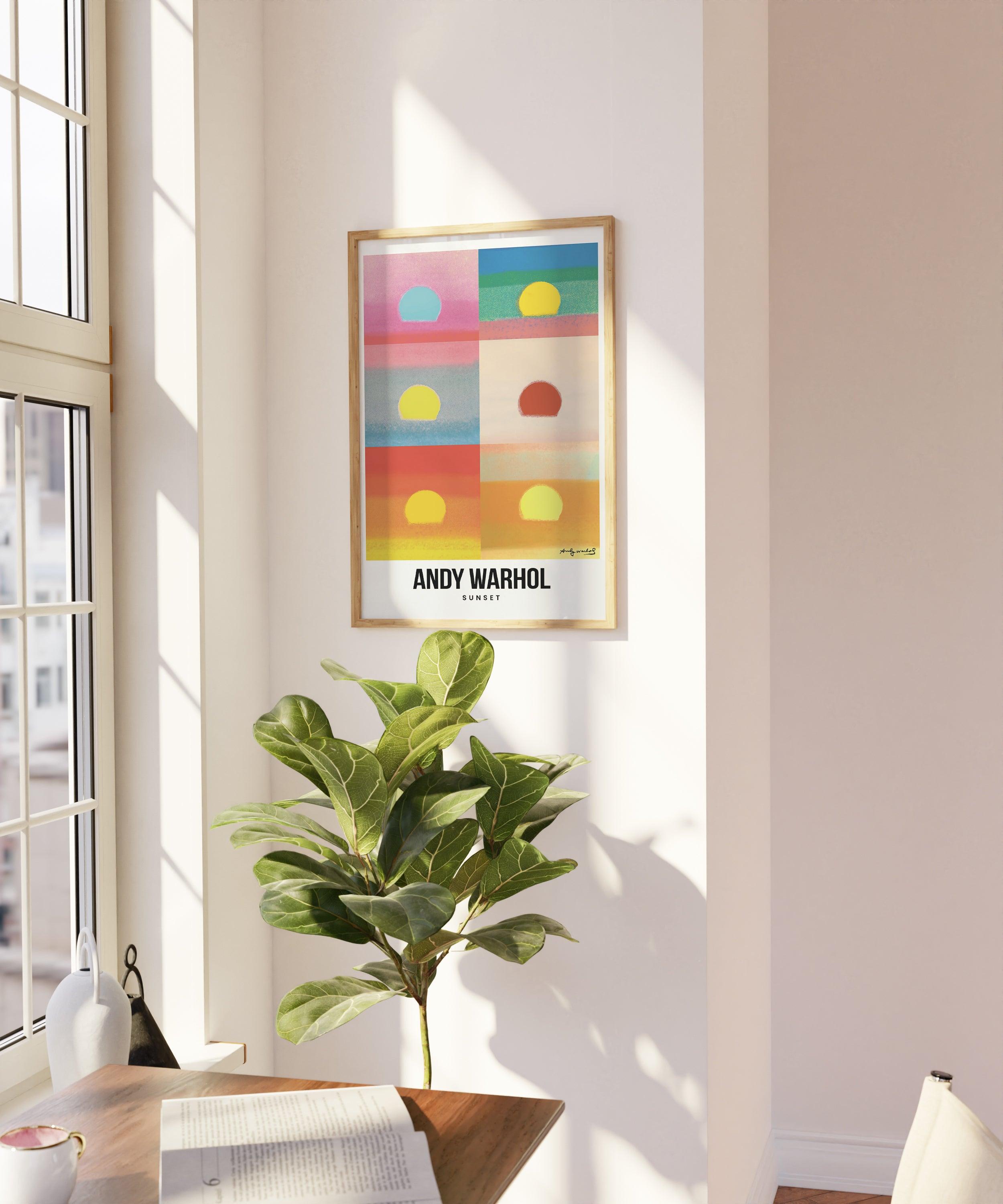 Andy Warhol - Sunset - stravee - Wall Art Print