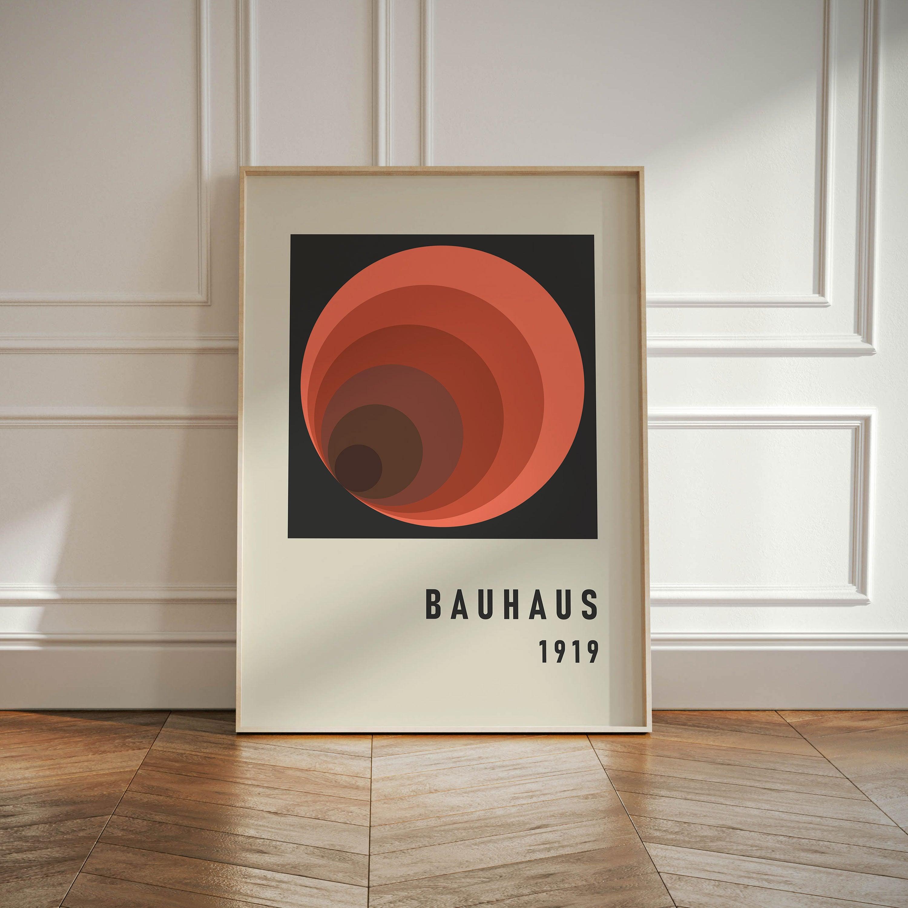 Bauhaus Circles - stravee - Wall Art Print