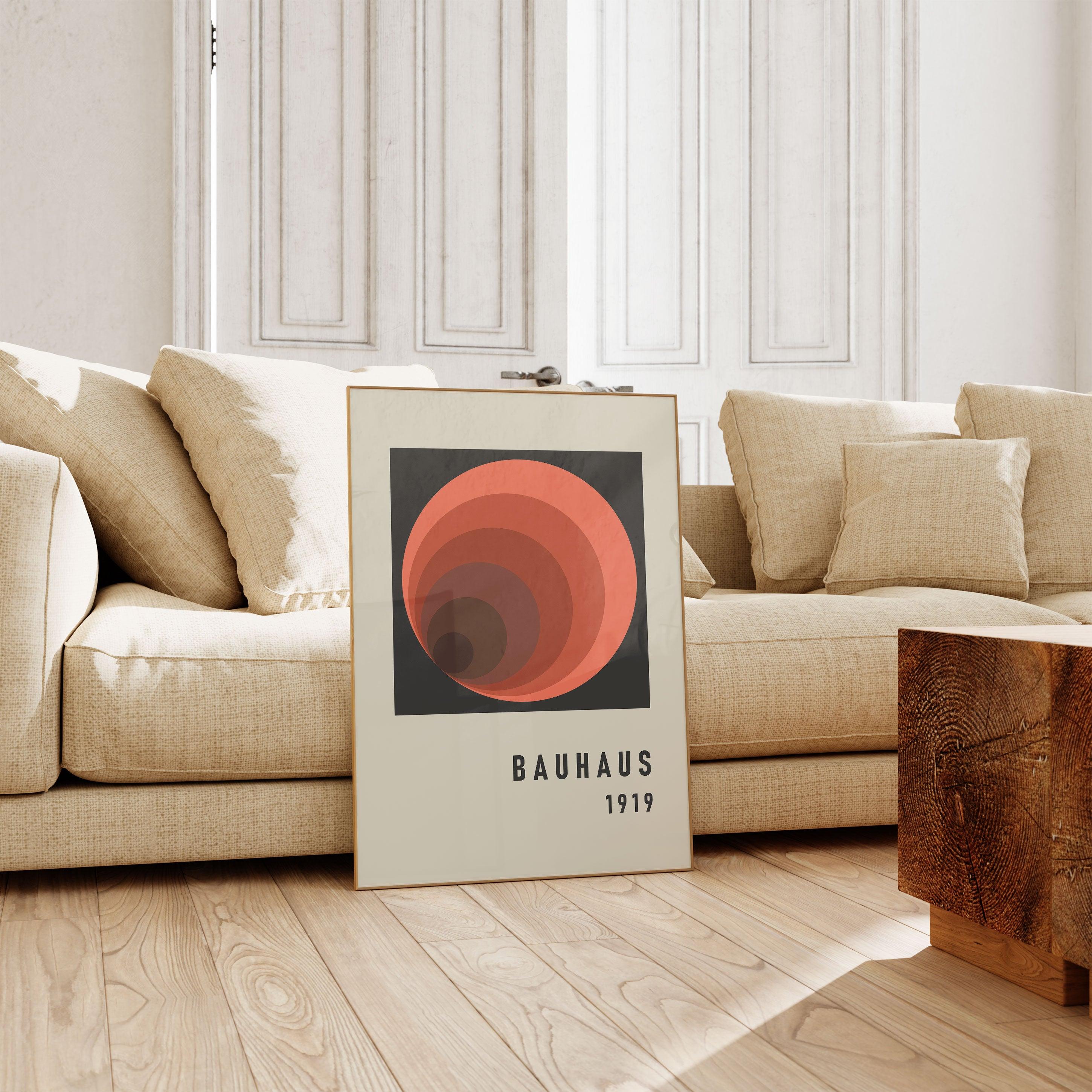 Bauhaus Circles - stravee - Wall Art Print