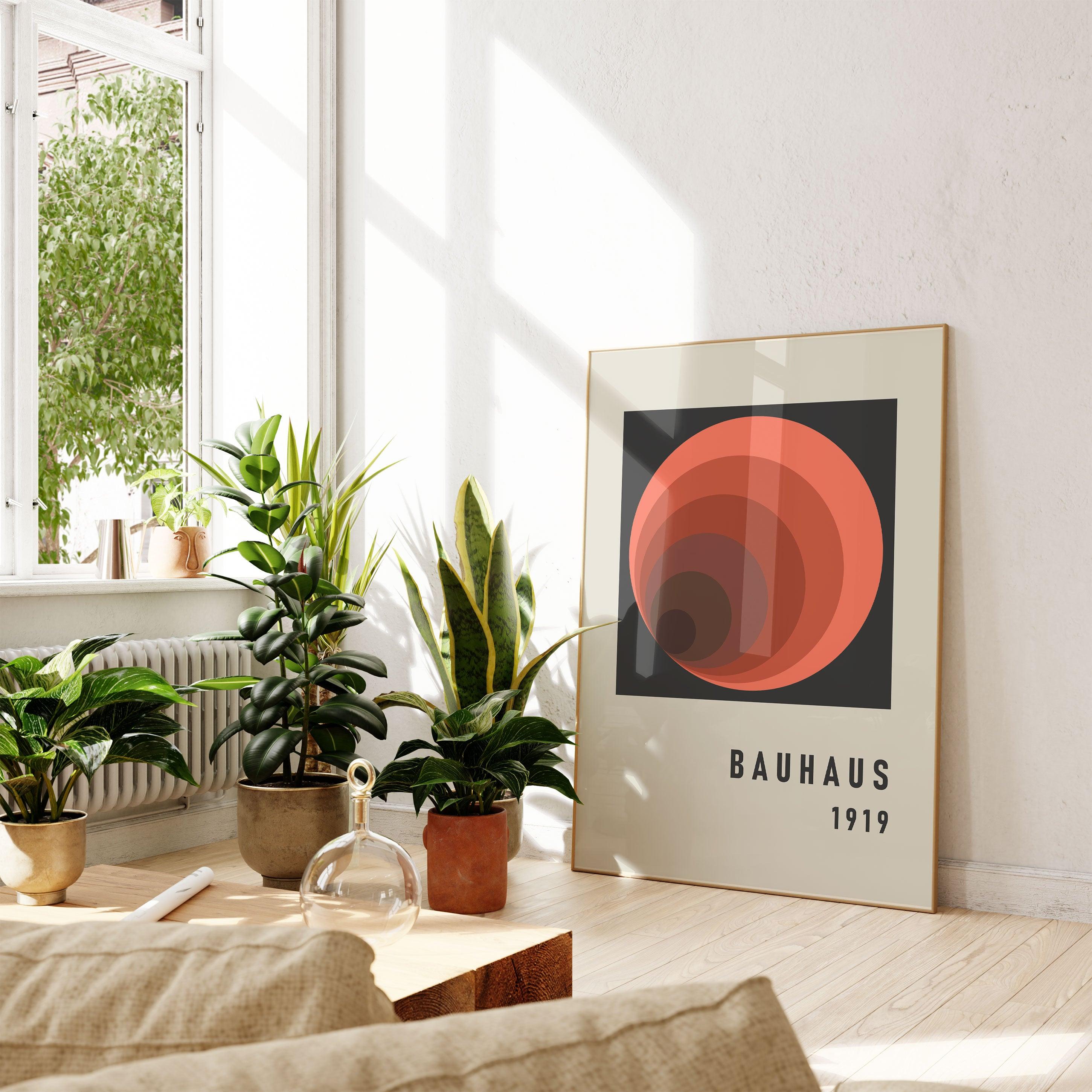 Bauhaus Circles - stravee - Wall Art Print