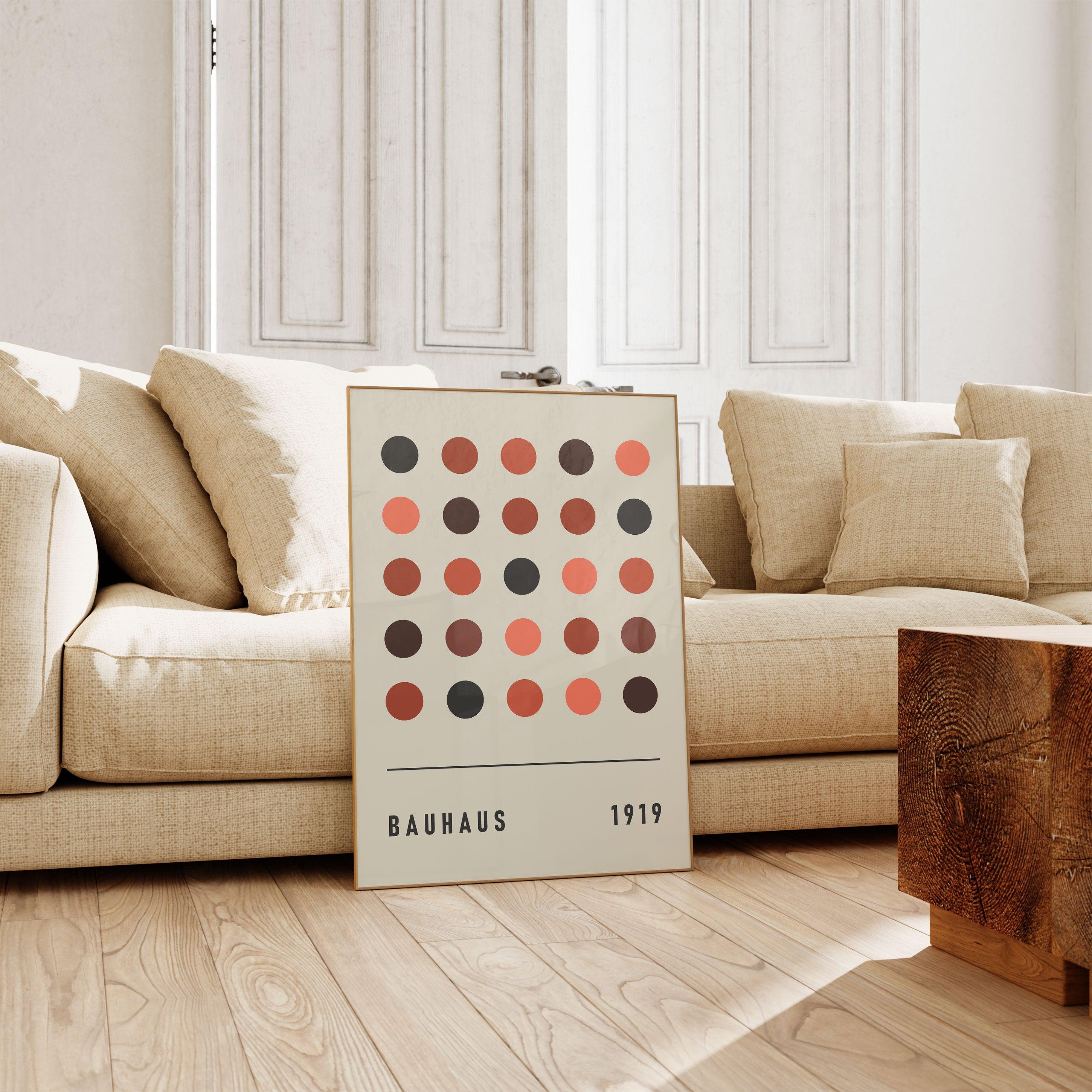 Bauhaus Dots - stravee - Wall Art Print