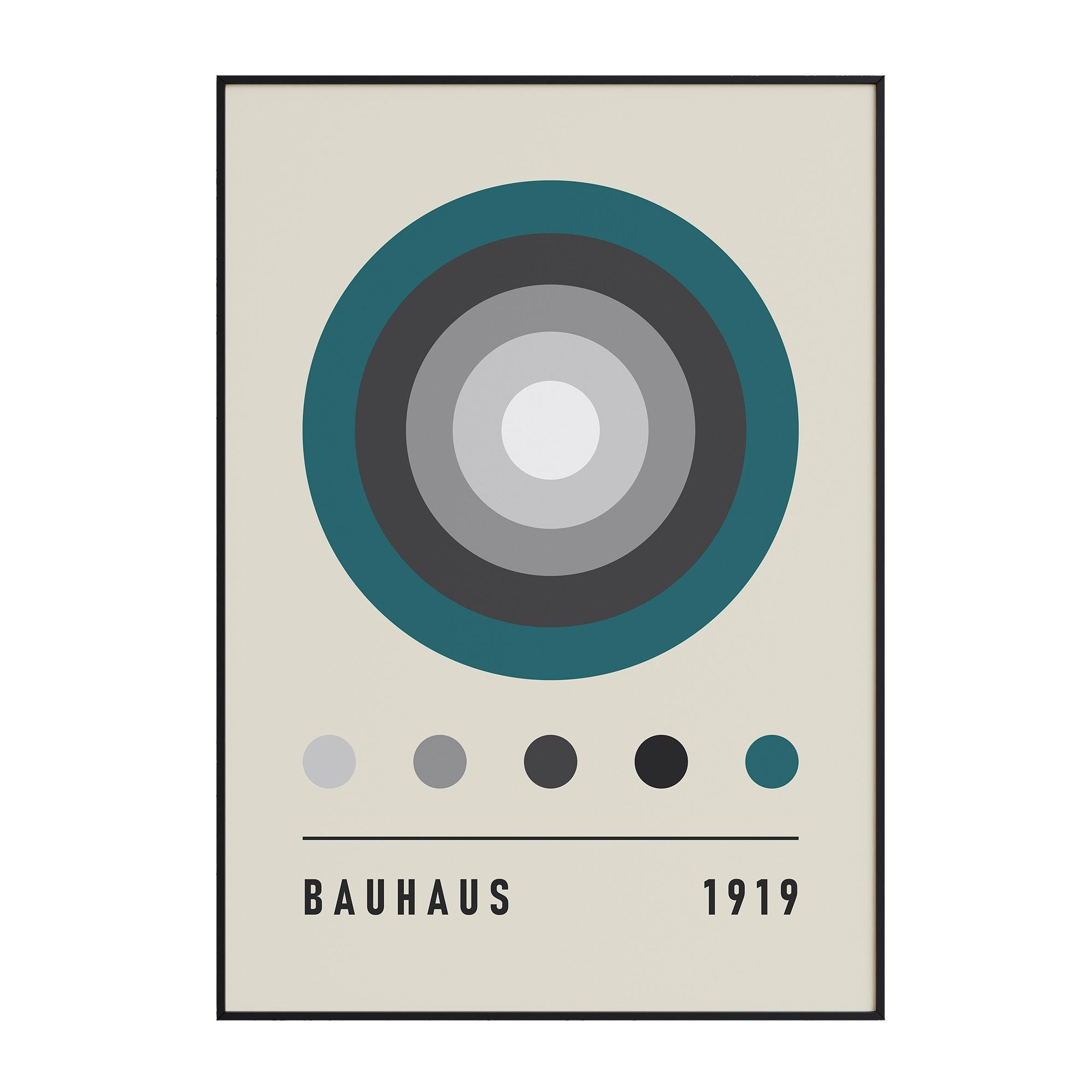 Bauhaus Green Color Code - stravee - Wall Art Print