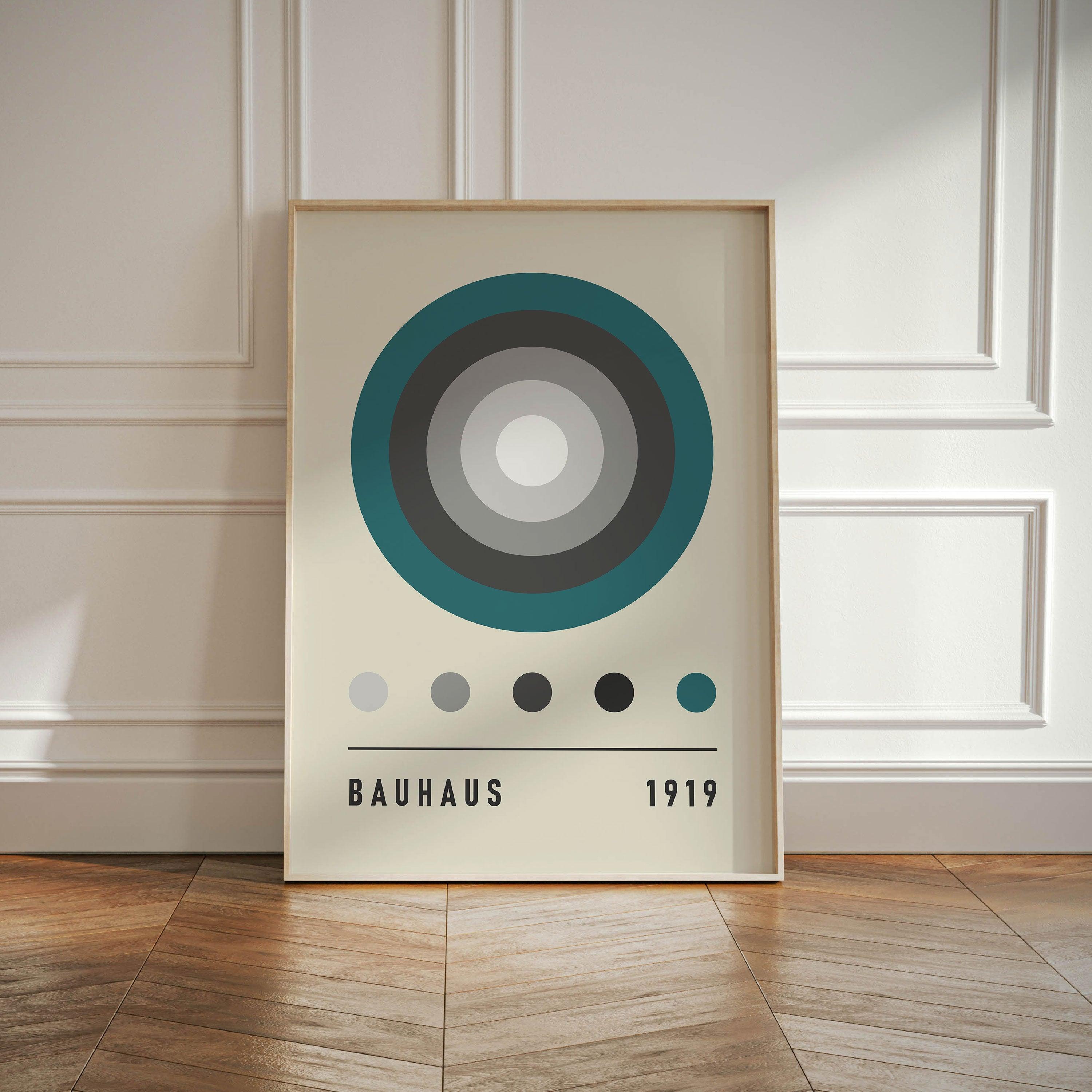 Bauhaus Green Color Code - stravee - Wall Art Print
