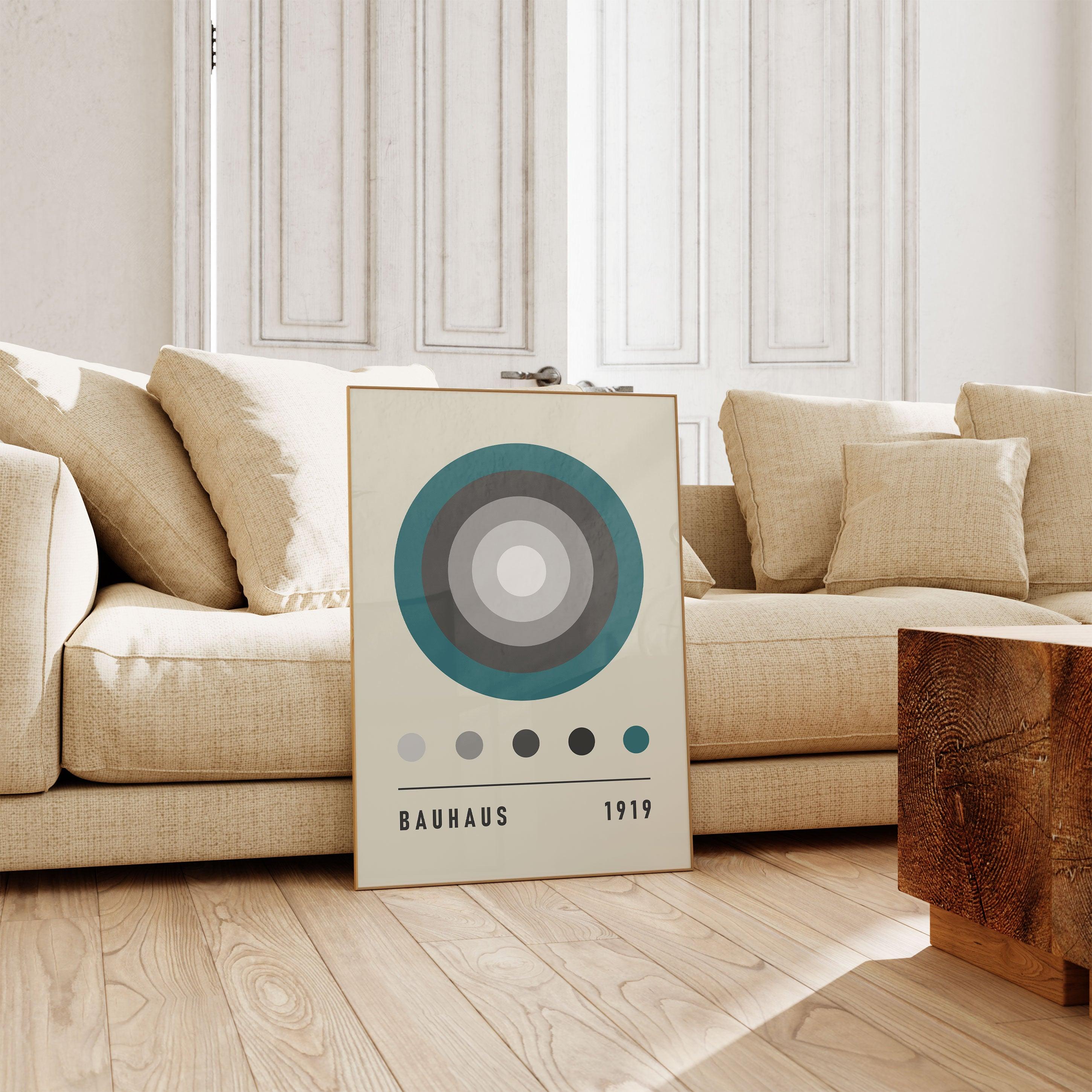 Bauhaus Green Color Code - stravee - Wall Art Print