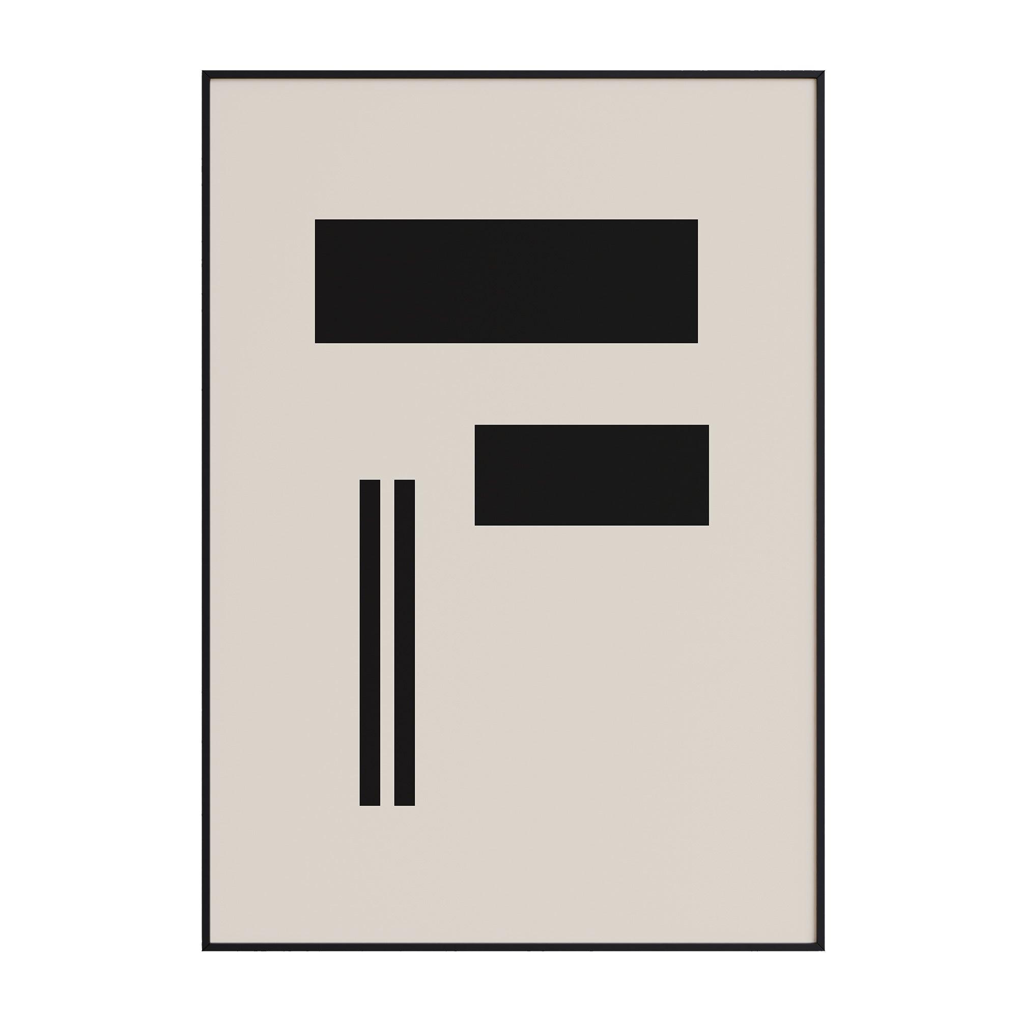 Bauhaus Tetris No2 - stravee - Wall Art Print