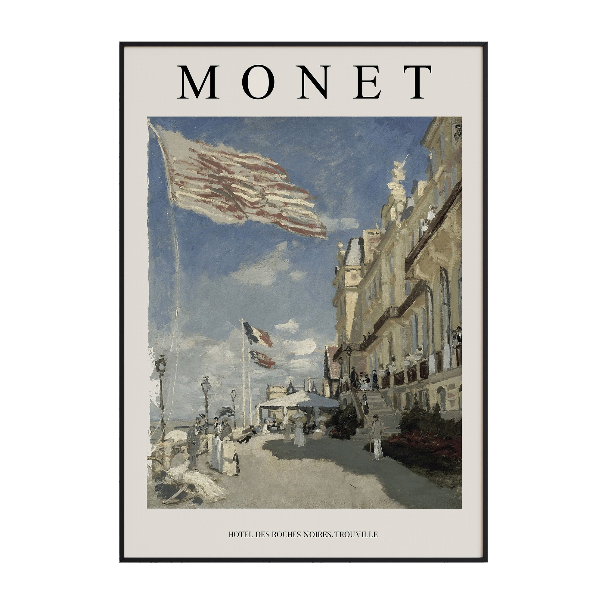 Claude Monet - Hôtel Des-Roches Noires. Trouville - stravee - Wall Art Print