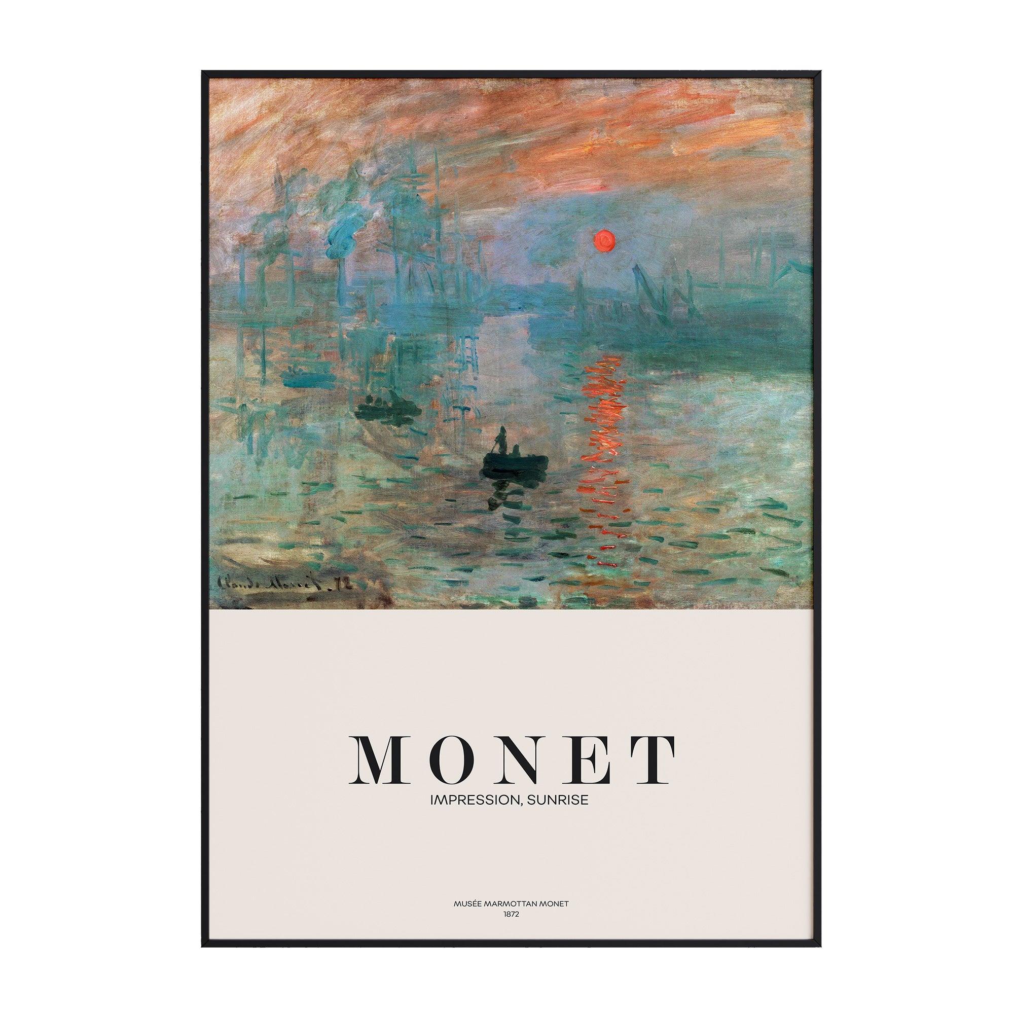 Claude Monet - Impression, Sunrise 2 - stravee - Wall Art Print