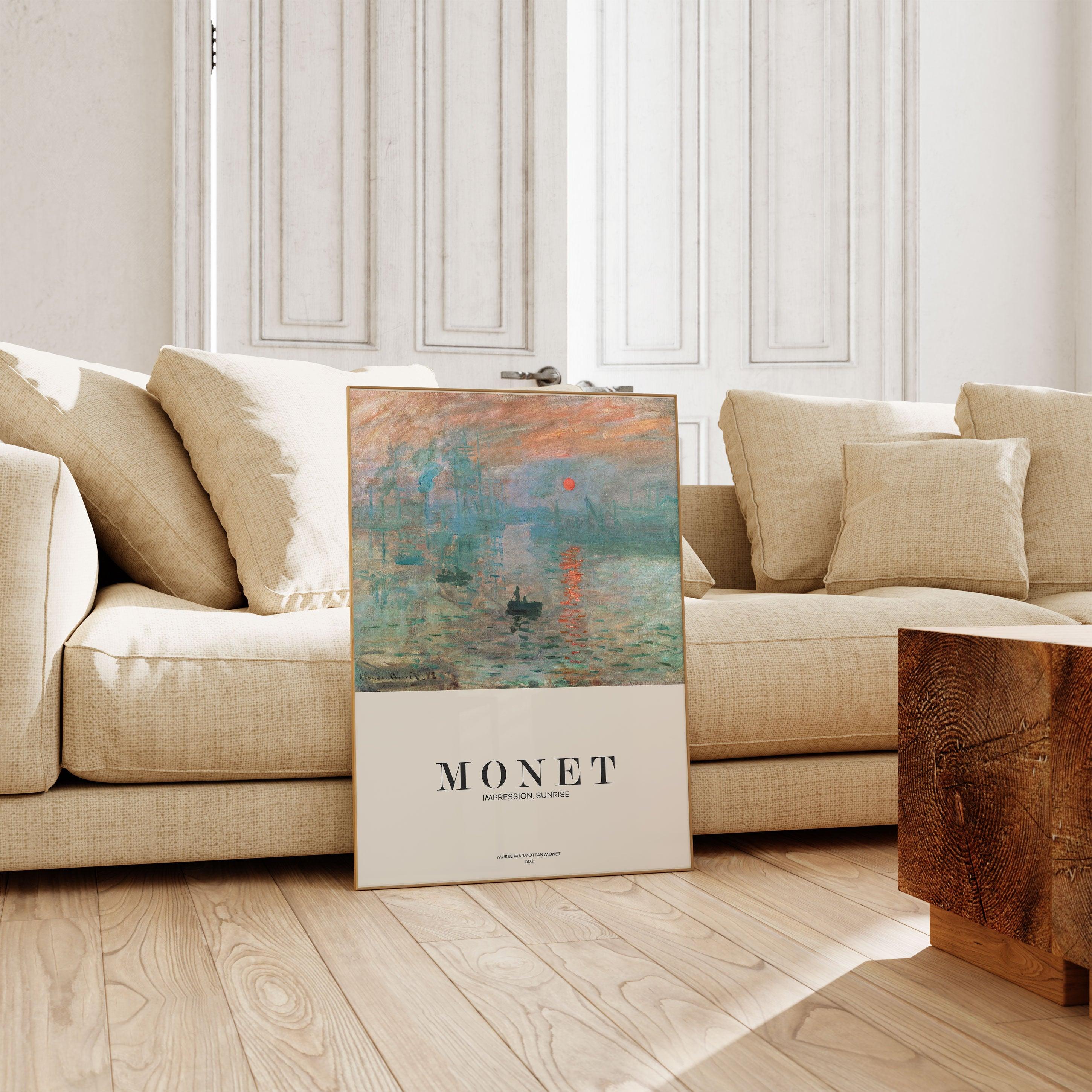 Claude Monet - Impression, Sunrise 2 - stravee - Wall Art Print