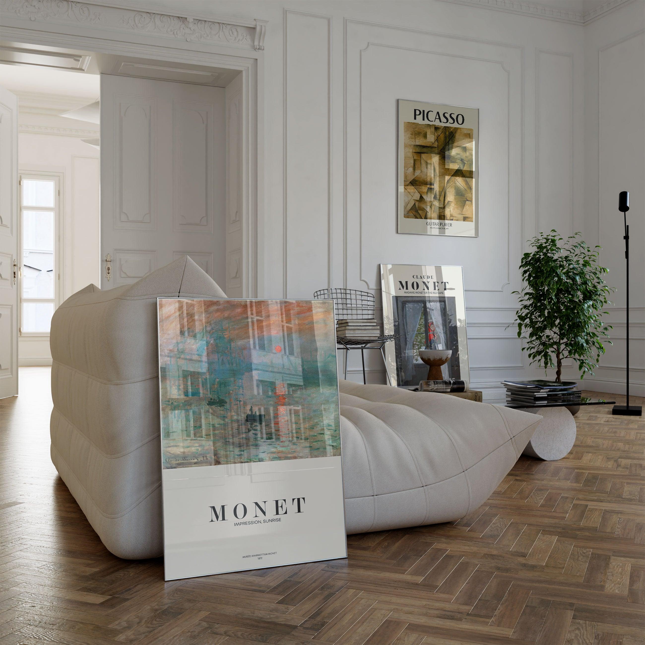 Claude Monet - Impression, Sunrise 2 - stravee - Wall Art Print