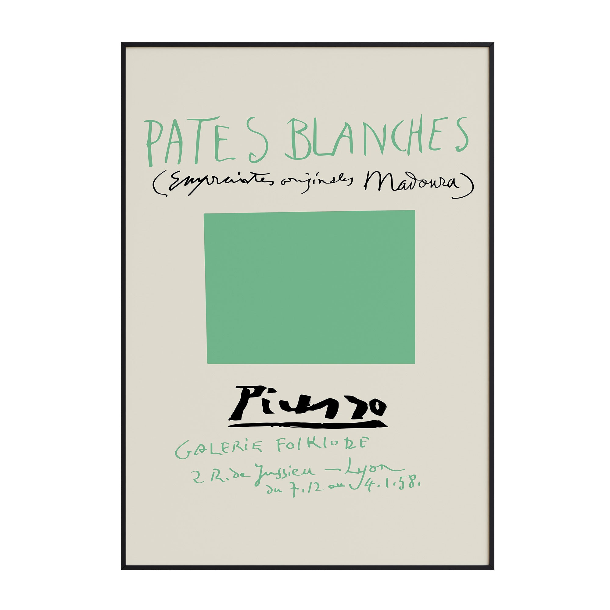 Picasso - Green Pates Blanches