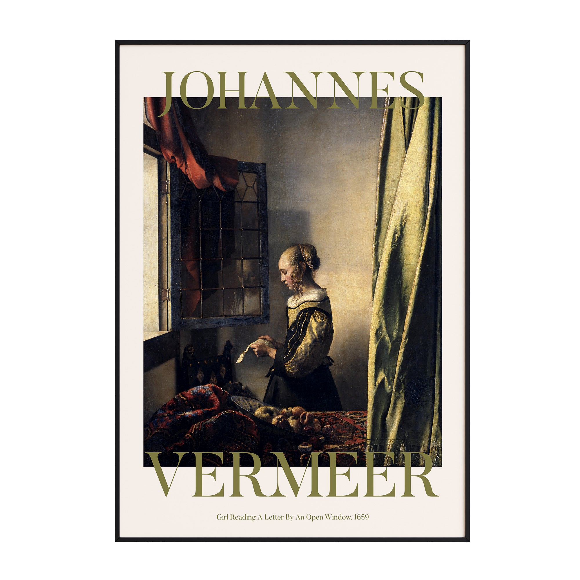 Johannes Vermeer - Girl Reading A Letter By An Open Window