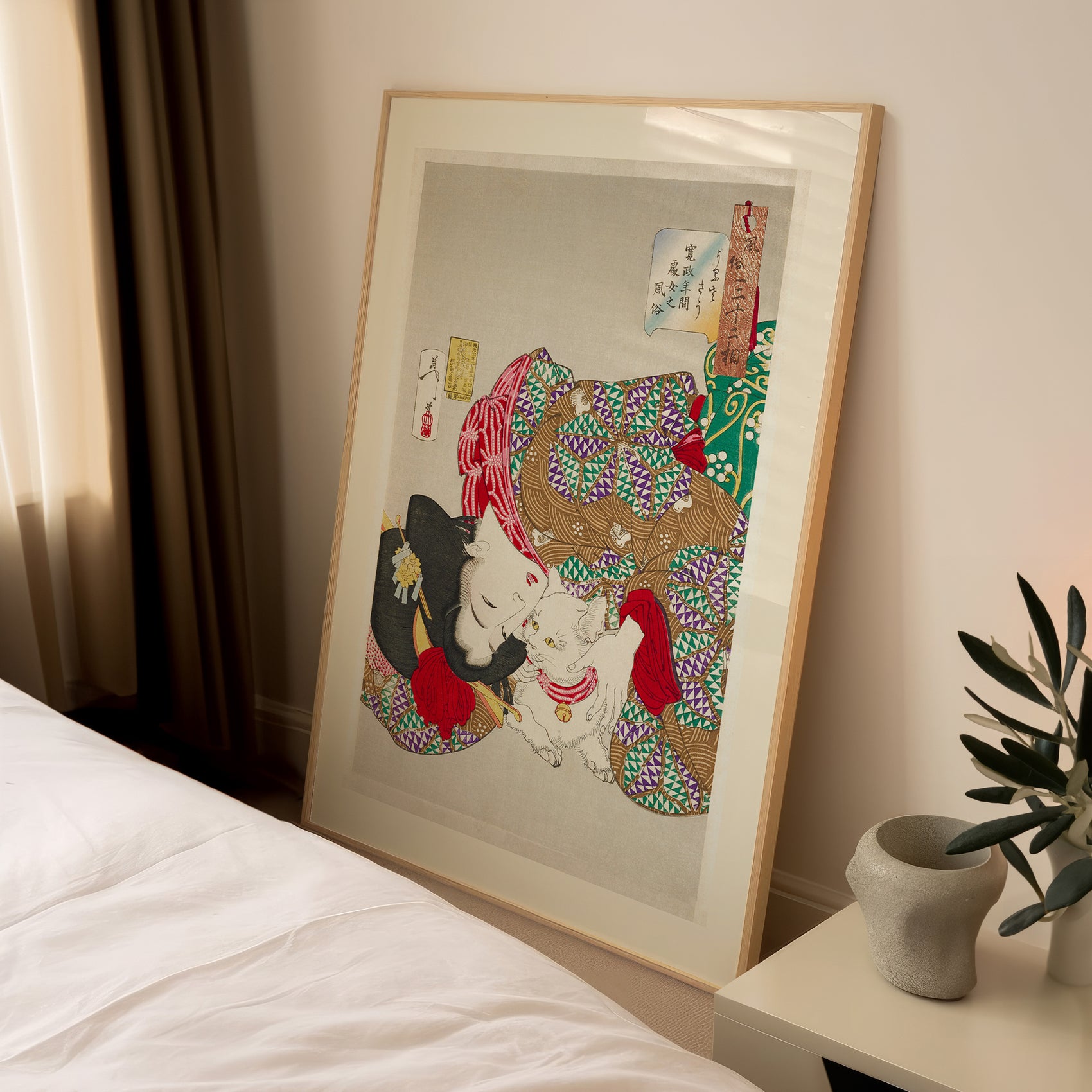 Tsukioka Yoshitoshi Appearing Tiresome, Behavior of a Maiden of the