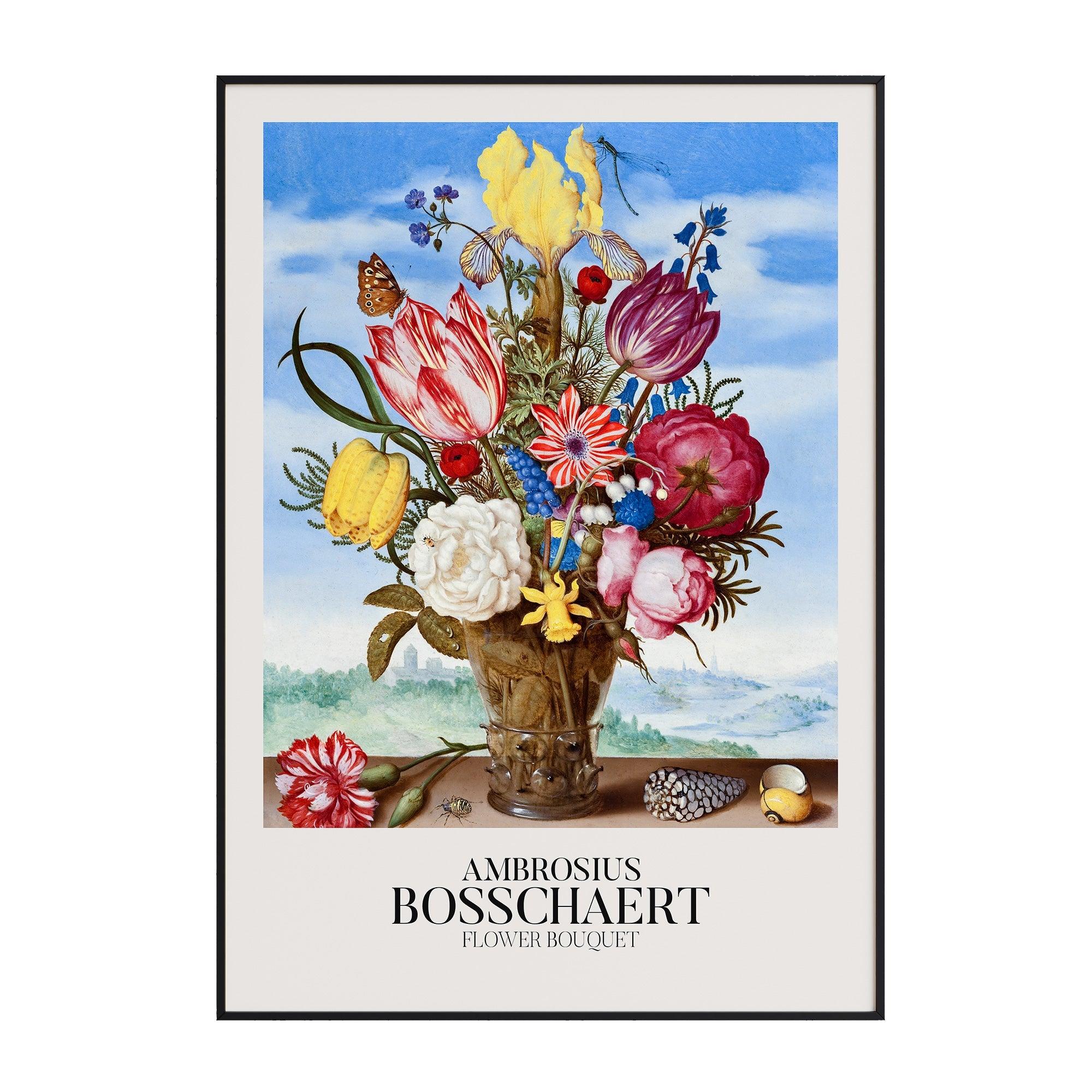 Ambrousius Bosschaert - Flower Bouquet - stravee - Wall Art Print