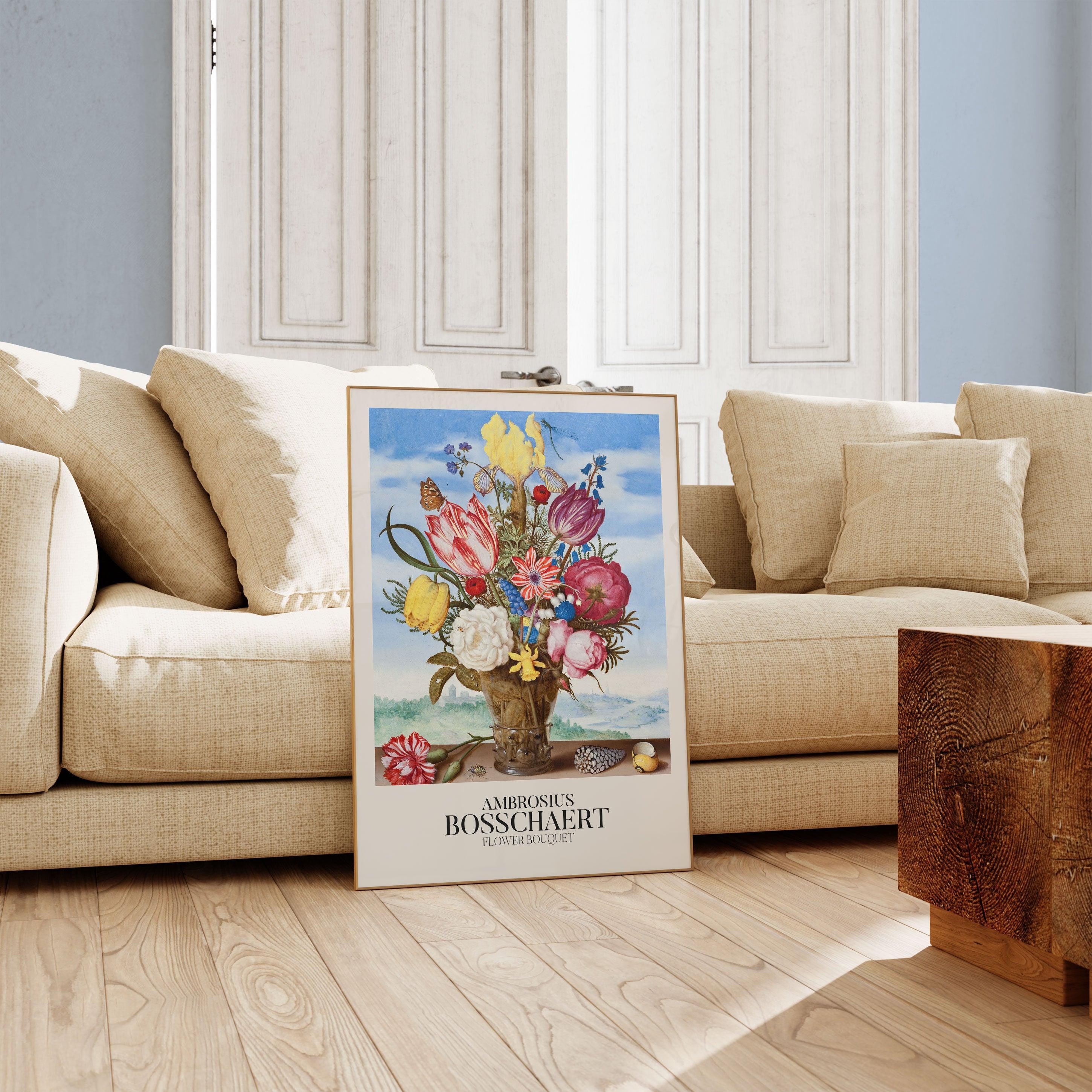 Ambrousius Bosschaert - Flower Bouquet - stravee - Wall Art Print