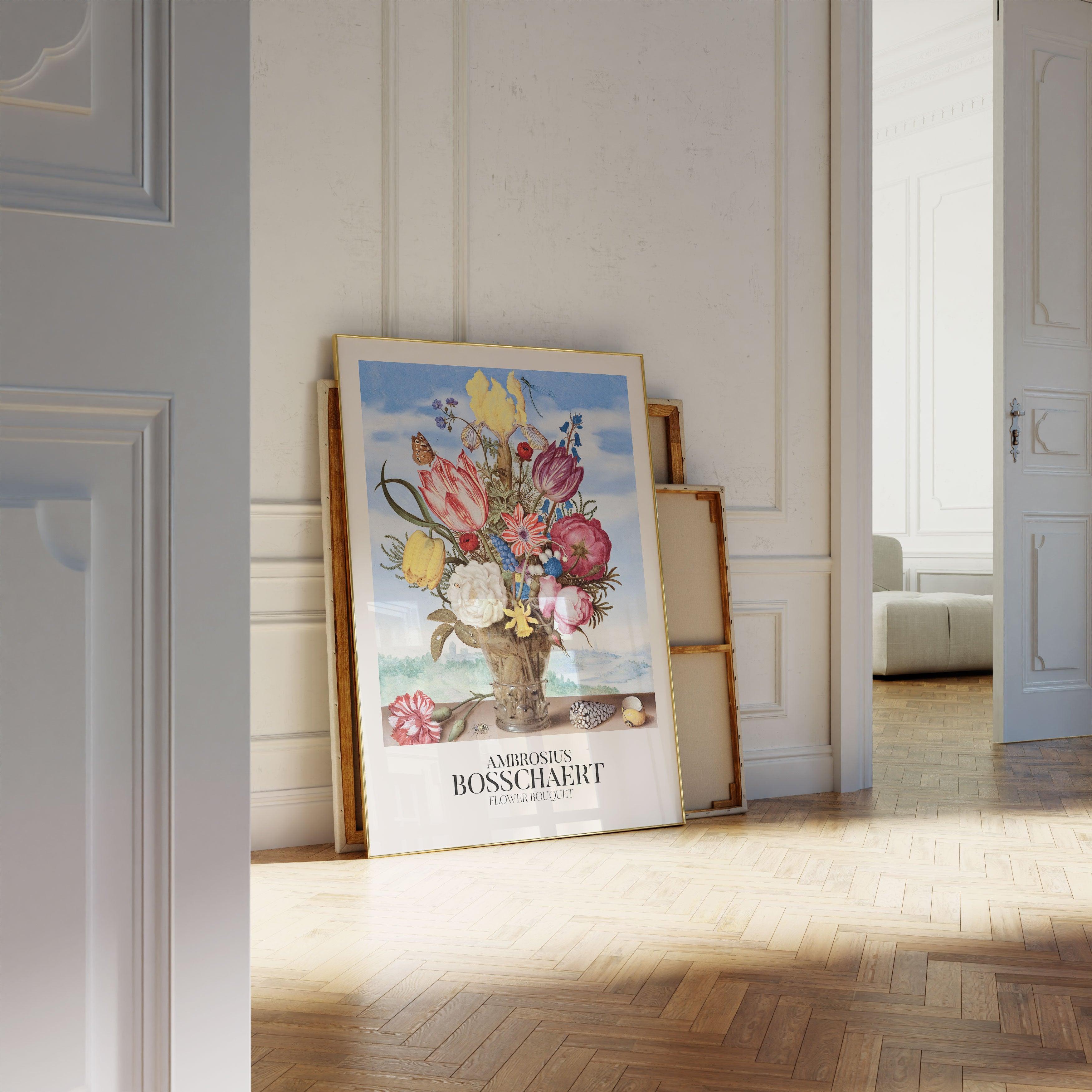 Ambrousius Bosschaert - Flower Bouquet - stravee - Wall Art Print