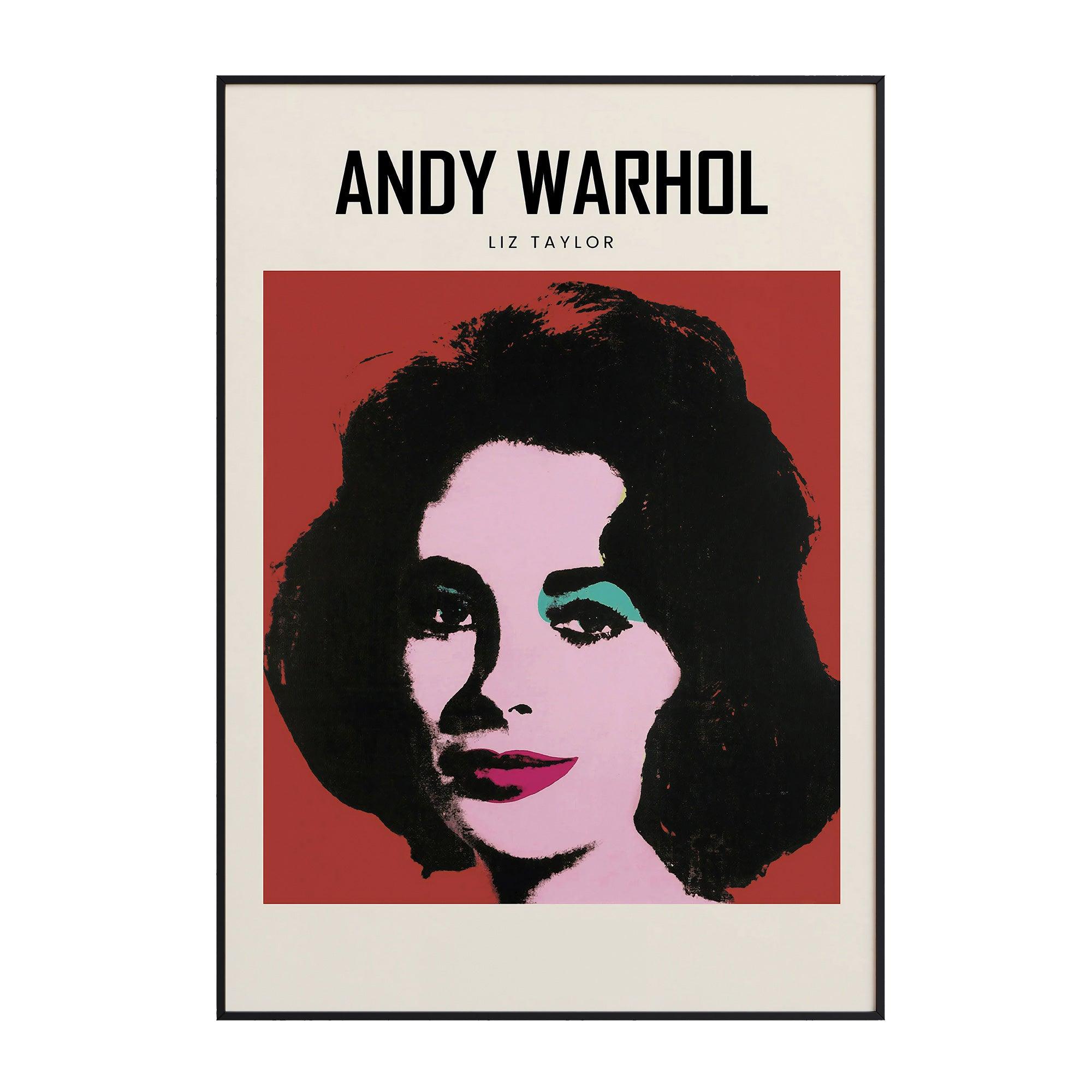 Andy Warhol - Liz Taylor - stravee - Wall Art Print