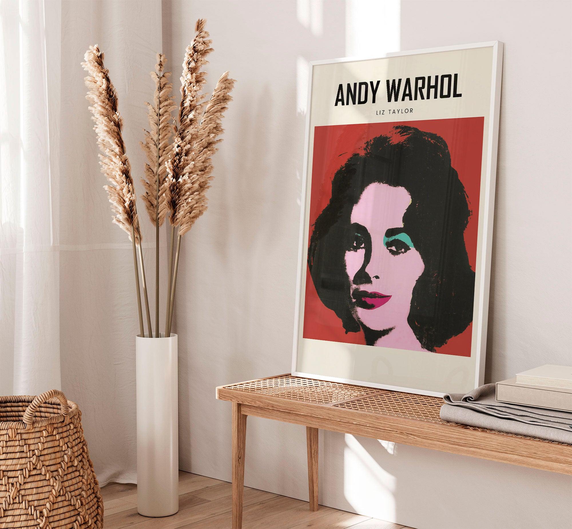 Andy Warhol - Liz Taylor - stravee - Wall Art Print