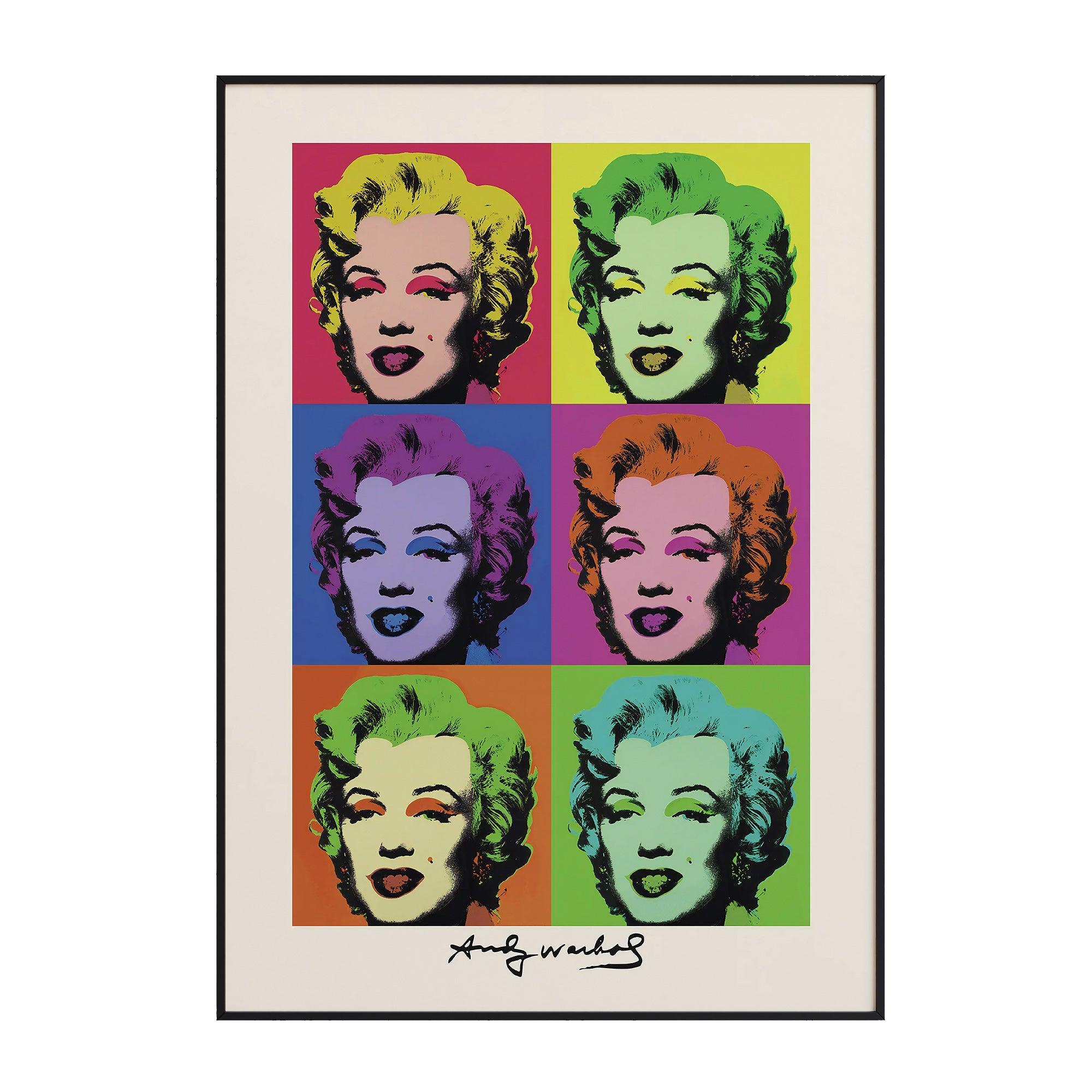 Andy Warhol - Shot Marilyns - stravee - Wall Art Print