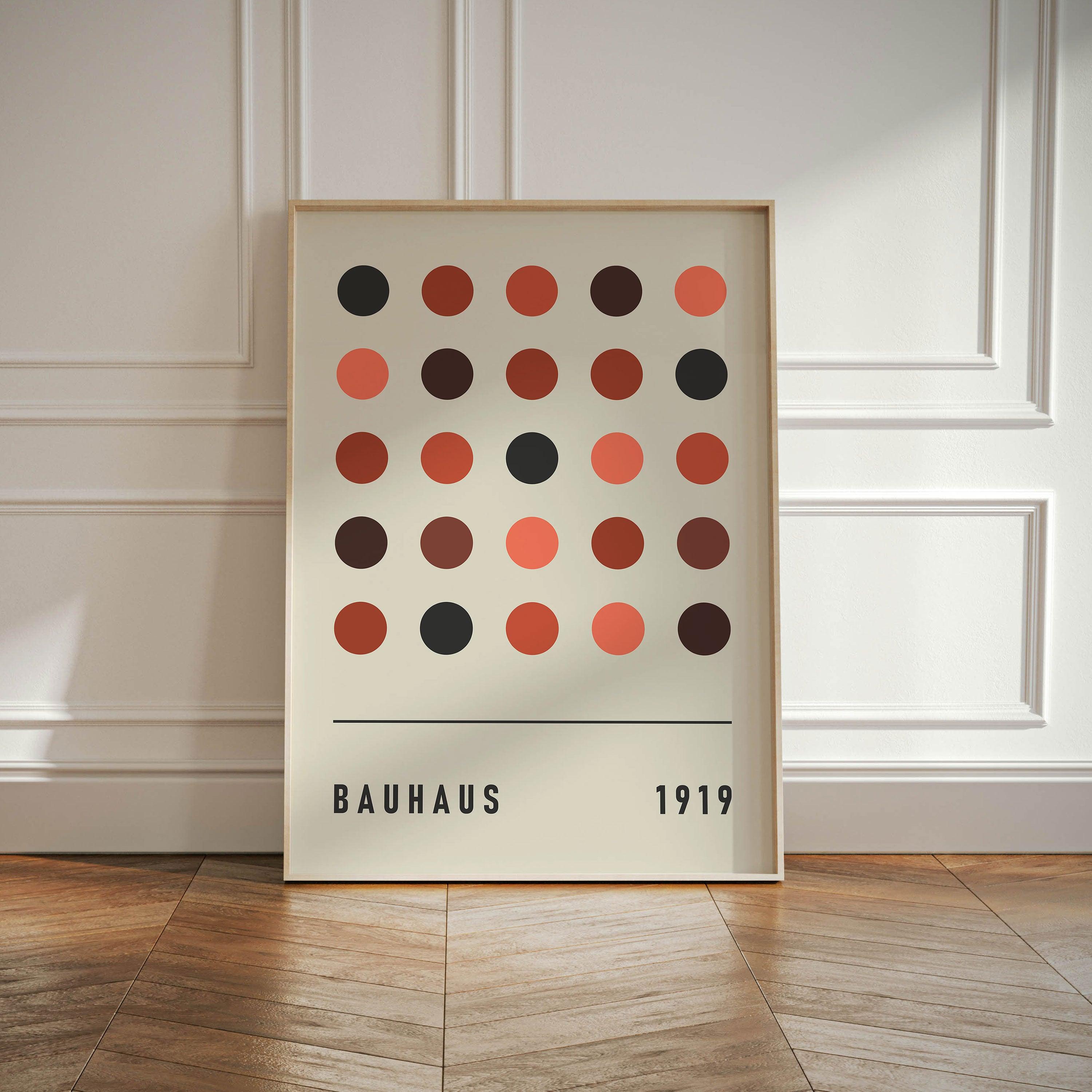 Bauhaus Dots - stravee - Wall Art Print