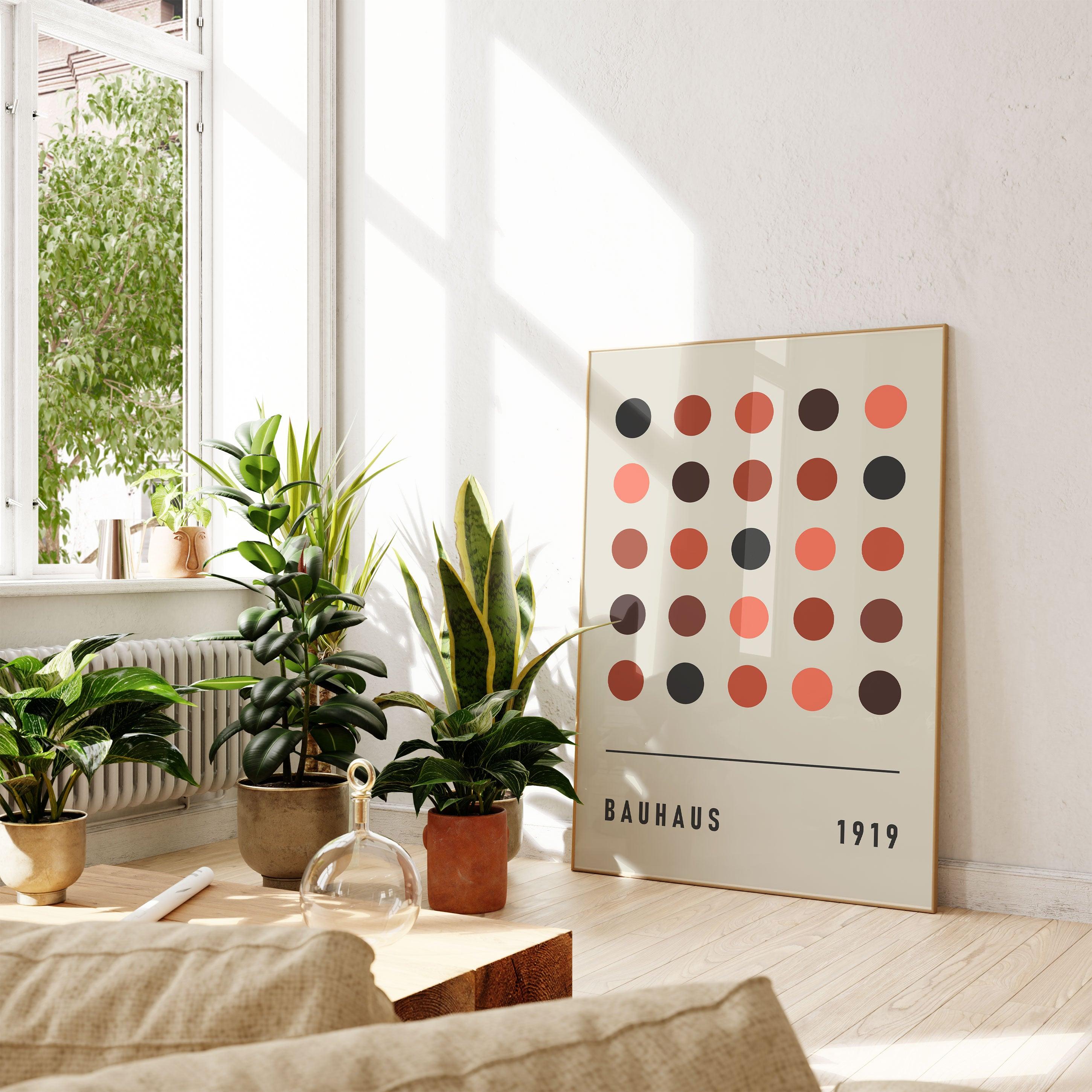 Bauhaus Dots - stravee - Wall Art Print