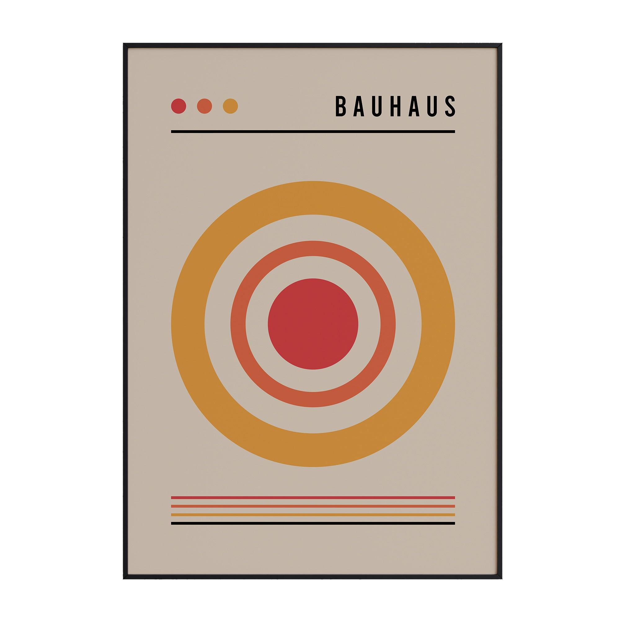 Bauhaus Orange Color Code - stravee - Wall Art Print